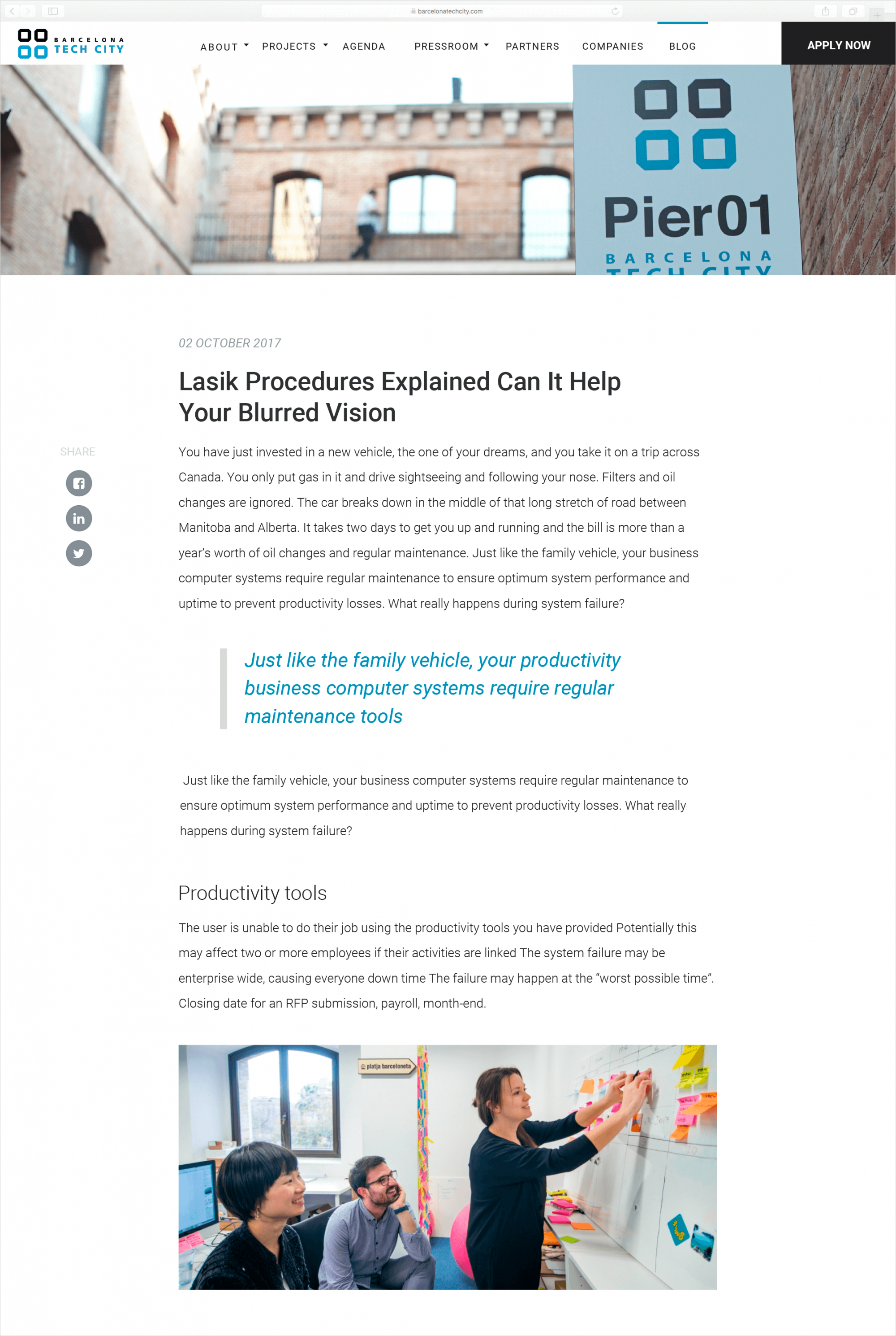 Web Barcelona tech city