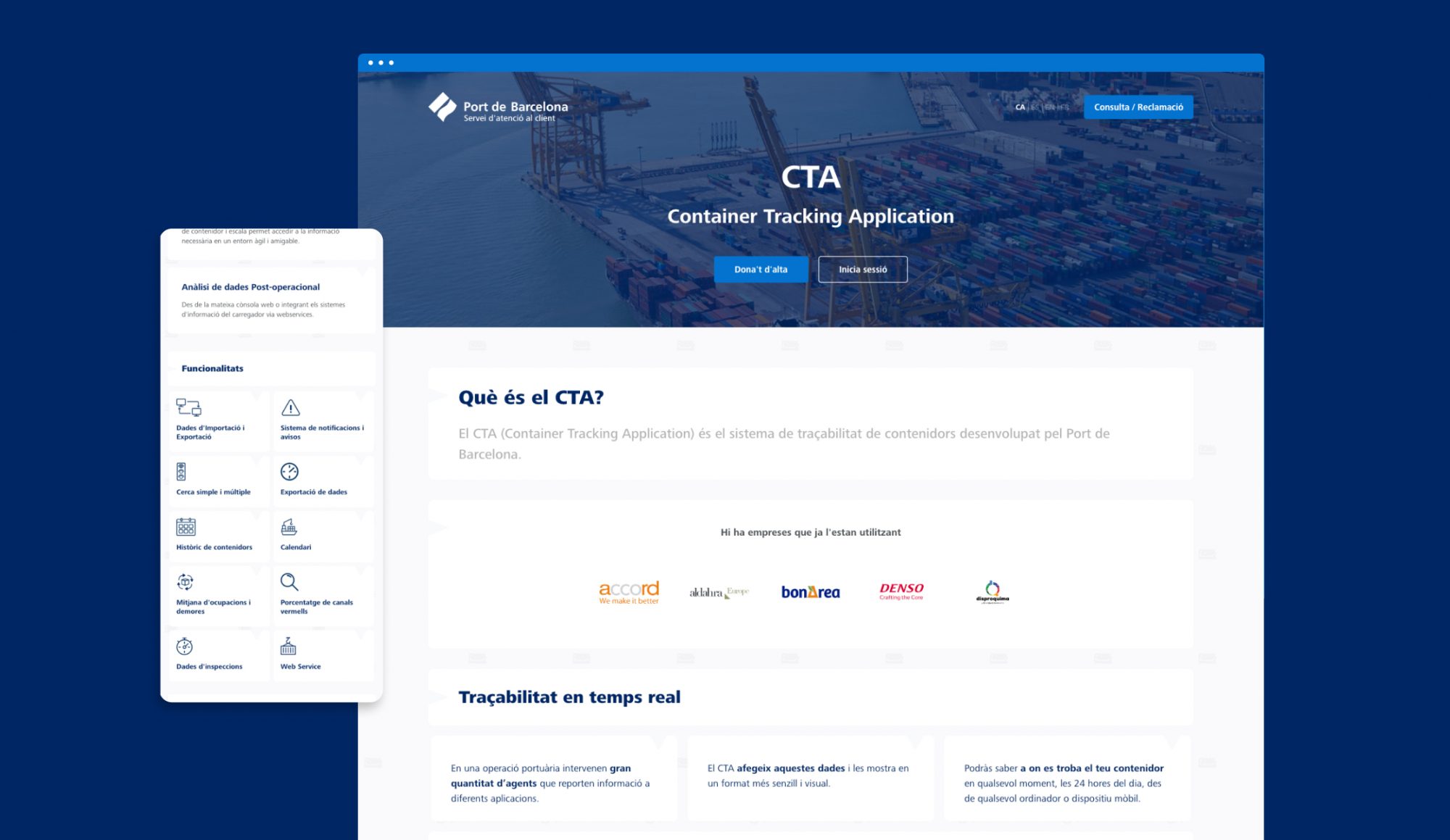 CTA - Container Tracking Application Port de Barcelona